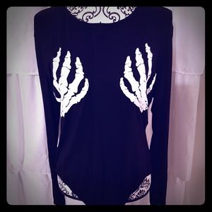 BooHoo Skeleton Bodysuit